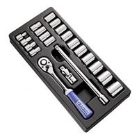 Expert by Facom Module Doppen 1/2" - Metrische Maten | 21 stuks - E194677 - thumbnail