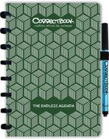 Correctbook Endless Agenda A5, uitwisbaar / herbruikbaar, Forest Green (donkergroen) - thumbnail