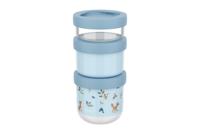 Mepal snackbox stack mio 3-delig forest friends - thumbnail