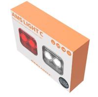 Reelight fietsverlichting AMS Constant staal rood/wit 4 delig - thumbnail