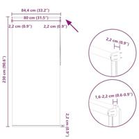 VidaXL Rolgordijn verduisterend 80 x 230 cm crême - thumbnail