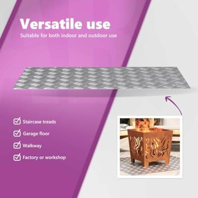 VidaXL Trap tread rechthoekig 2 pcs zilver 100 x 50 cm aluminium VidaXL Trap tread rechthoekig 2 pcs zilver 100 x 50 cm aluminium