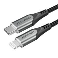 Kabel Lightning Vention TACHF Grijs 1 m (1 Stuks) - thumbnail