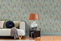 Dutch Wallcoverings Amazonia - Amherst Coral/Blue - Multicolor - thumbnail