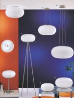 Eglo Design HanglampOptica 28cm nikkel met wit - 86813 - thumbnail