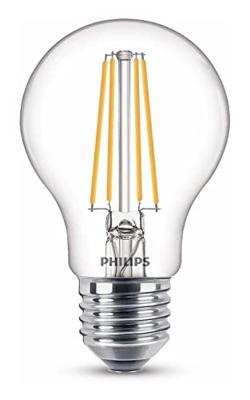 Philips LED Lamp Transparant - 60 W - E27 - warmwit licht