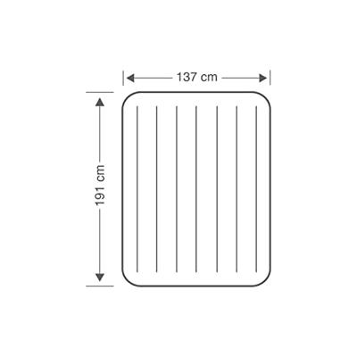 Opblaasbaar matras Intex 64758 137 x 191 x 25 cm (191 x 137 x 25 cm) - thumbnail