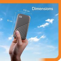 WD My Passport 2 TB Externe SSD harde schijf (2,5 inch) USB-C Grijs WDBAGF0020BGY-WESN - thumbnail