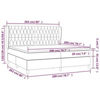 Boxspring met matras fluweel roze 200x200 cm - thumbnail