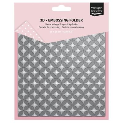 Vaessen Creative • 3d embossing folder grafische sterren 15x15cm