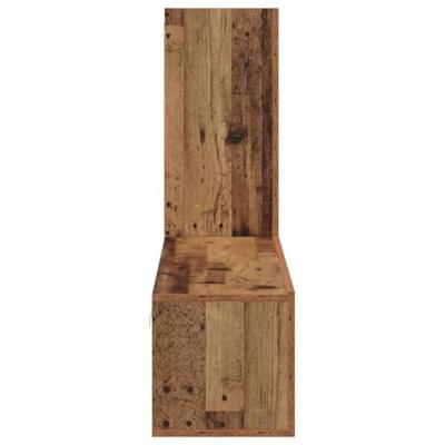 Tv-meubelset met plank Wandgemonteerd met opslag met de deur 3 pcs Oud hout 150.5 x 30 x 90 cm