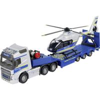 Majorette Volvo Truck + Airbus Police helikopter Kant-en-klaar model Hulpdienstvoertuig (model) - thumbnail