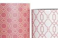 Blokkenset DKD Home Decor Hout Oranje (33 x 24,5 x 35,3 cm) (2 Onderdelen) - thumbnail