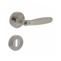 Intersteel Deurkruk Bjorn op rozet met sleutelrozetten - nikkel mat - thumbnail