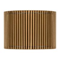 Papieren Gevouwen Lampenkap - Cilindrisch - Brown - ø30 x 20 cm - E27 fitting - Voor Hanglampen en Tafellampen - Ontworpen voor woonkamer en eetkamer - thumbnail