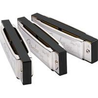 Fender Blues Deluxe Harmonica 3-Pack met opbergetui - thumbnail