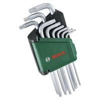 Bosch Groen Torx key set 9-piece (Sleutelset Torx 9 stuks: T8/9/10/15/20/25/27/30/40) - 1600A02Z9C - thumbnail