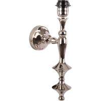 Wandlamp Evorio middel glans chroom - thumbnail