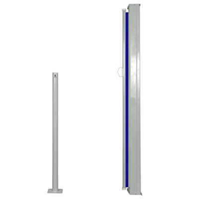 VidaXL Windscherm uittrekbaar 120x300 cm blauw