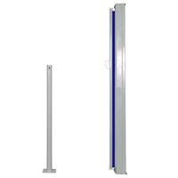 VidaXL Windscherm uittrekbaar 120x300 cm blauw - thumbnail