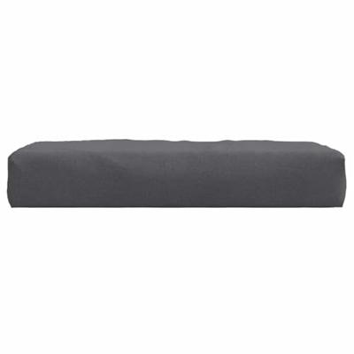 VidaXL Palletkussen 60x60x9,5 cm stof gemêleerd antracietkleurig