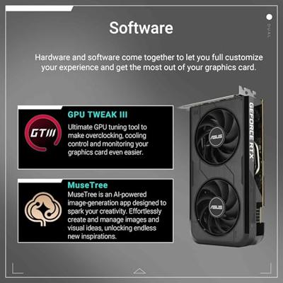 Videokaart Asus Dual GeForce RTX 5050 OC 8 GB GDDR6 - thumbnail