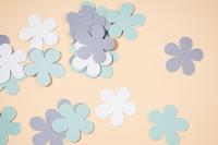 Confetti Bloemvorm Blooming Baby Boy (80st) - thumbnail