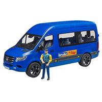 Bruder 02681 MB Sprinter Busje + BWorld Figuur - thumbnail