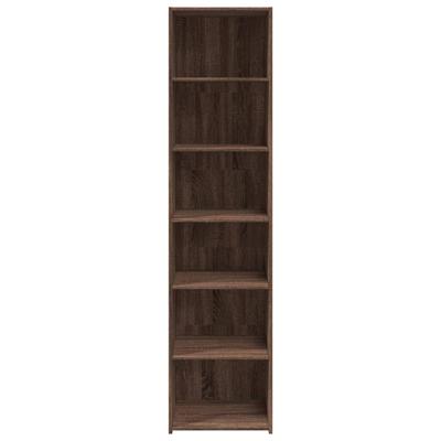 Hoge kast 45x41x185 cm bewerkt hout bruin eikenkleurig