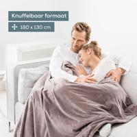 Beurer HD75 Cosy Elektrische Fleece Deken 180x130 cm Taup - thumbnail