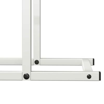 Brandhoutrek 80x25x90 cm koudgewalst staal wit Brandhoutrek 80x25x90 cm koudgewalst staal wit