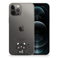 iPhone 12 Pro Max Telefoonhoesje met Naam Cat Good Day - thumbnail