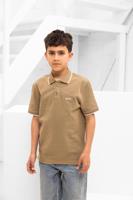 Hugo Boss Polo Kids Beige - Maat 11/12 jaar - Kleur: Beige | Soccerfanshop - thumbnail