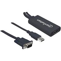 Manhattan AV Converter 152426 [VGA, USB 2.0 - HDMI] 1920 x 1080 Pixel - thumbnail