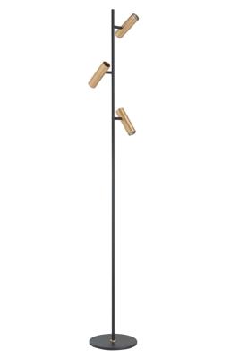 Highlight Vloerlamp Trend 3 lichts H 158 cm incl mini GU10 zwart goud Highlight Vloerlamp Trend 3 lichts H 158 cm incl mini GU10 zwart goud