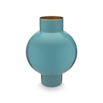 Pip Studio Vaas Metaal Klein Zeegroen 18x24cm