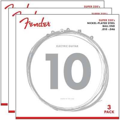 Fender 250R Super 250s NPS snarenset regular 3-pack