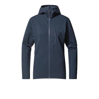 Haglofs Rosson Mid Hood Fleece Dames Tarn Blue XL