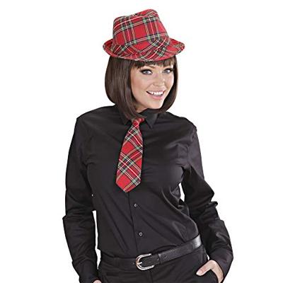 Rode geruite stropdas