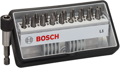 Bosch Accessories Robust Line 2607002567 Bitset 19-delig Kruiskop Phillips, Kruiskop Pozidriv, Binnen-zesrond (TX) Torsion zone Bosch Accessories Robust Line 2607002567 Bitset 19-delig Kruiskop Phillips, Kruiskop Pozidriv, Binnen-zesrond (TX) Torsion zone
