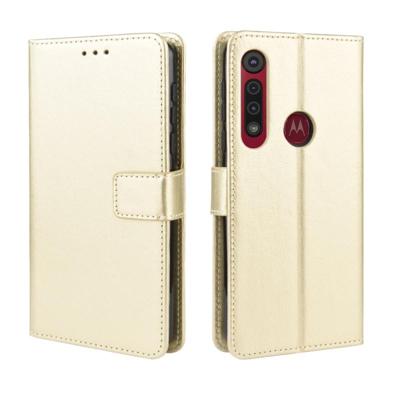Voor Motorola Moto G8 Play Retro Crazy Horse textuur horizontale Flip lederen draagtas met houder & kaartsleuven & fotolijstjes (goud) Voor Motorola Moto G8 Play Retro Crazy Horse textuur horizontale Flip lederen draagtas met houder & kaartsleuven & fotolijstjes (goud)