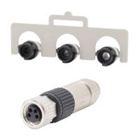 HARTING 21021512405 Sensor/actuator connector, niet geassembleerd M8 Aantal polen (sensoren): 4 Bus, recht 1 stuk(s) Piece - thumbnail