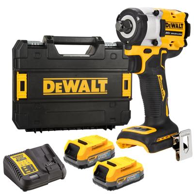 DeWalt dcf921e2t accu slagmoersleutel | set | met frictiering 1/2” | 18v xr powerstack | in tstak - dcf921e2t-qw