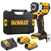 DeWalt dcf921e2t accu slagmoersleutel | set | met frictiering 1/2” | 18v xr powerstack | in tstak - dcf921e2t-qw - thumbnail