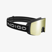 Indigo Space Frame Mirror Gold Sneeuwbril Zwart UNI - thumbnail
