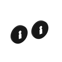 Intersteel Set van 2 sleutelrozettenTira rond zwart aluminium - 0023.309286 - thumbnail