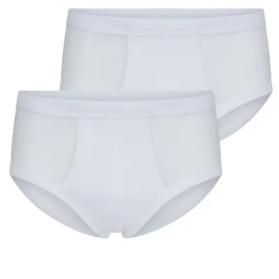 Heren slips 2-pak Briljant - elastisch katoen
