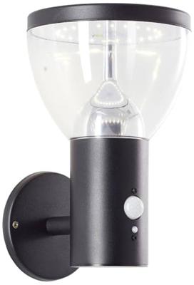 Brilliant WandampTulip zwart met sensor - G40410/06