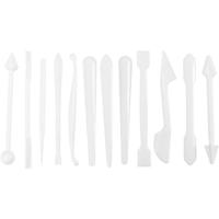 Creativ Company Boetseerstaafjes, afm 12,7-14,3 cm, wit, 12 stuk/ 1 doos - thumbnail