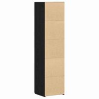 Hoge kast 2 pcs Zwart Eiken 45 x 42,5 x 185 cm - thumbnail